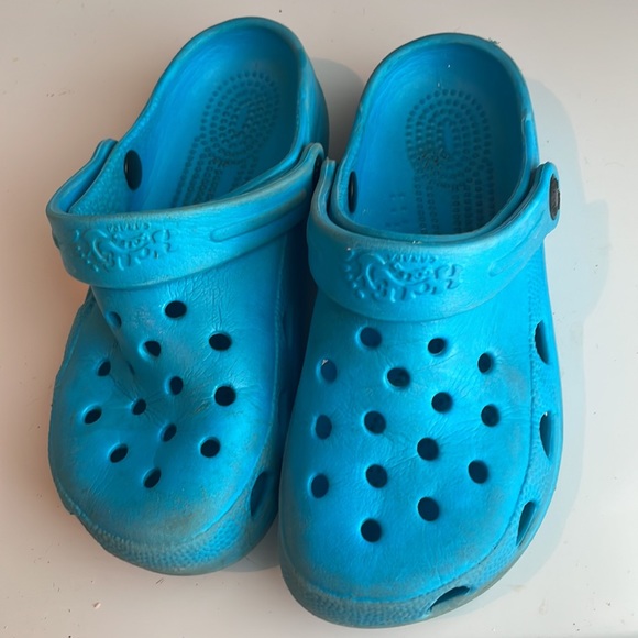 Holey Soles Kids water shoes slip on blue size 12 toddler - Picture 5 of 8
